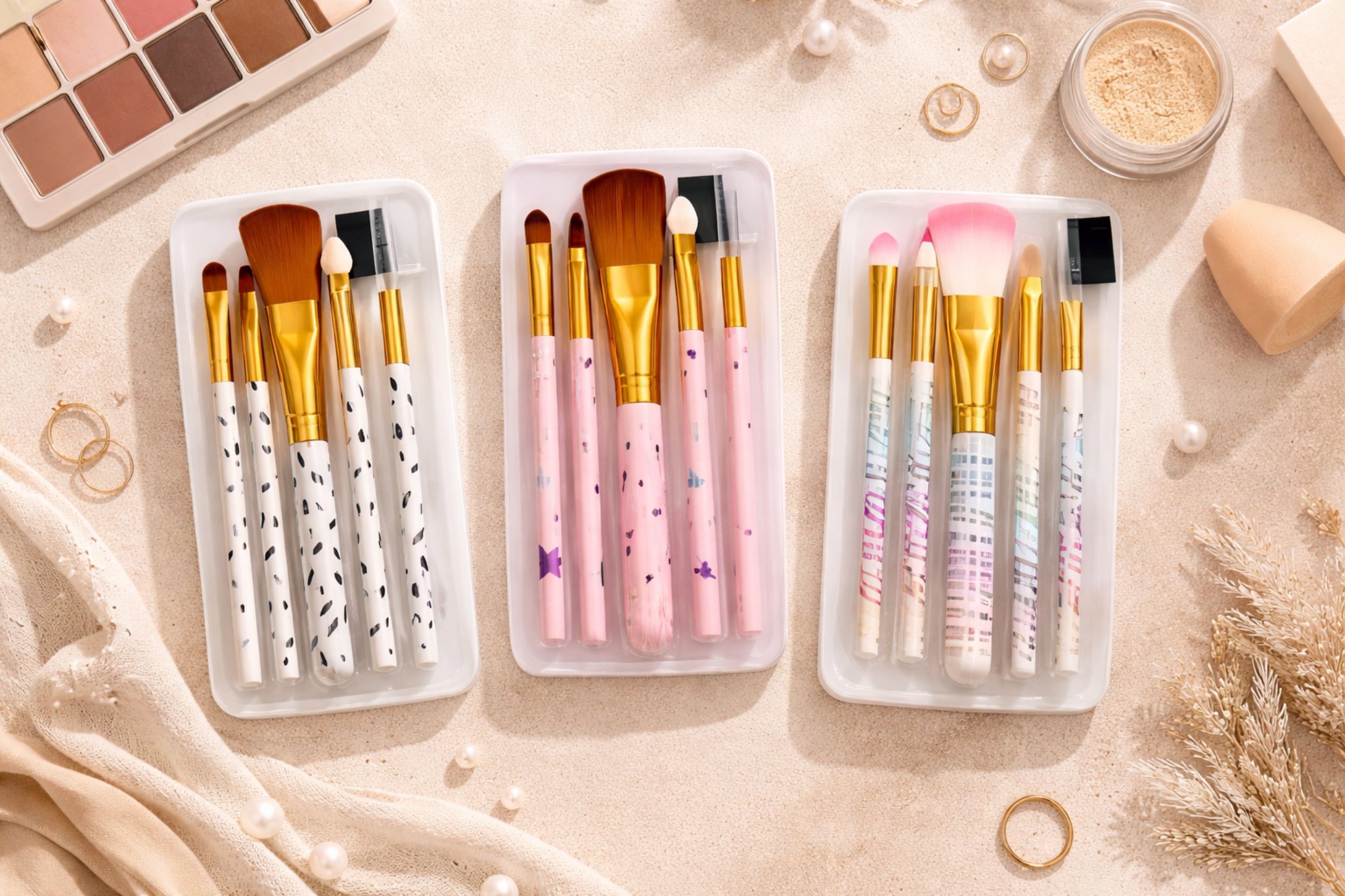 SET BROCHAS MAQUILLAJE X5