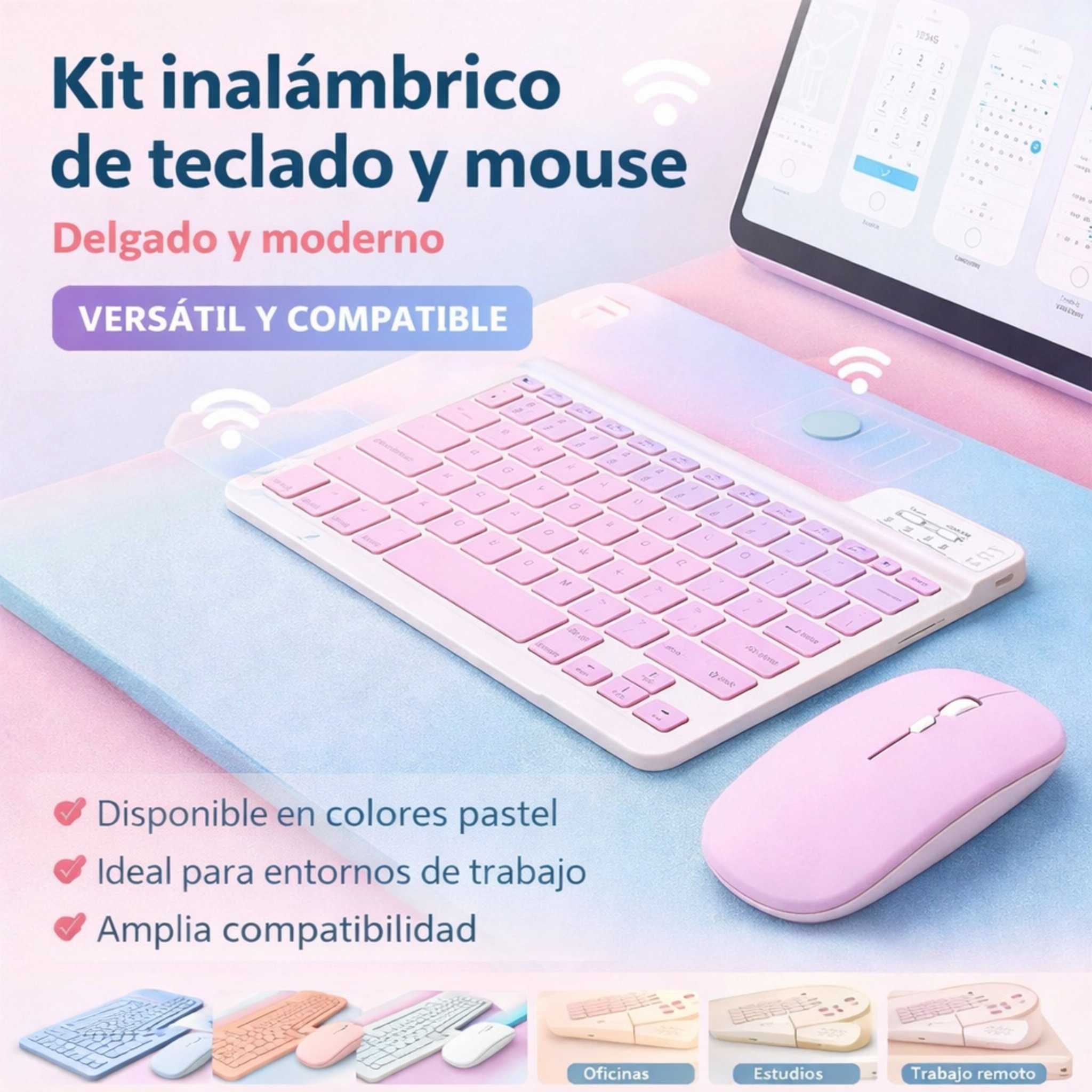 COMBO TECLADO INALÁMBRICO