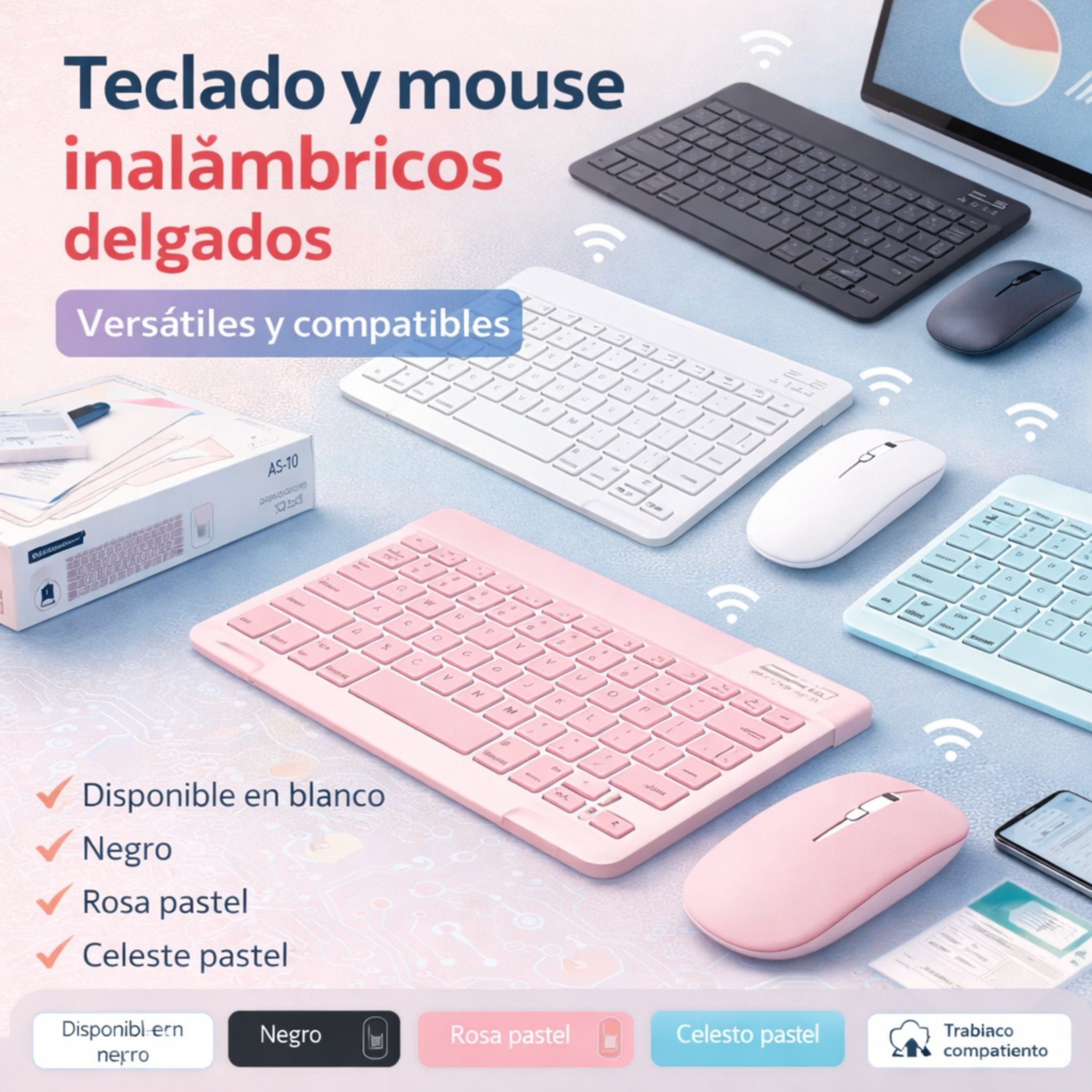 COMBO TECLADO INALÁMBRICO