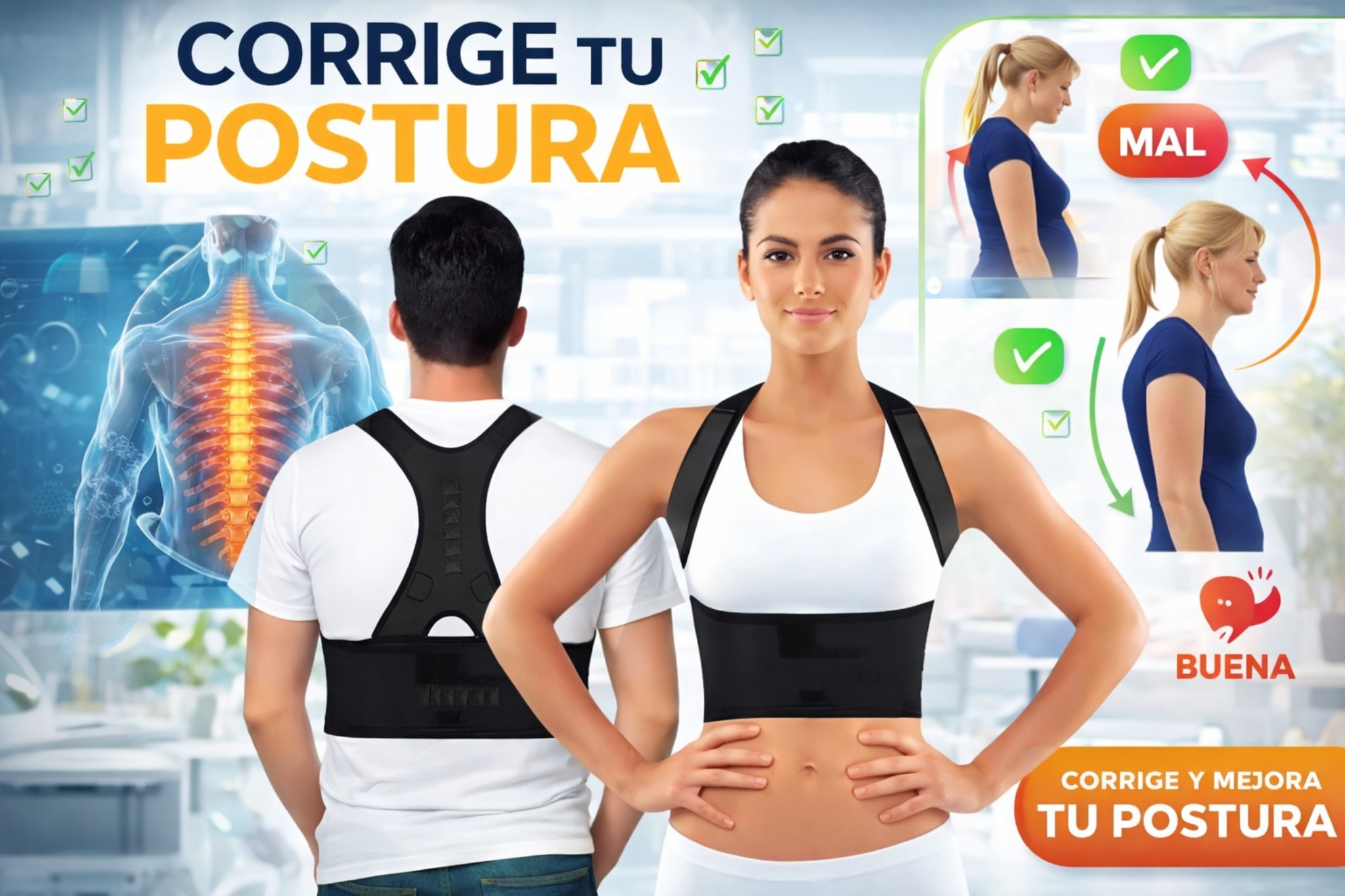 CORRECTOR DE POSTURA UNISEX