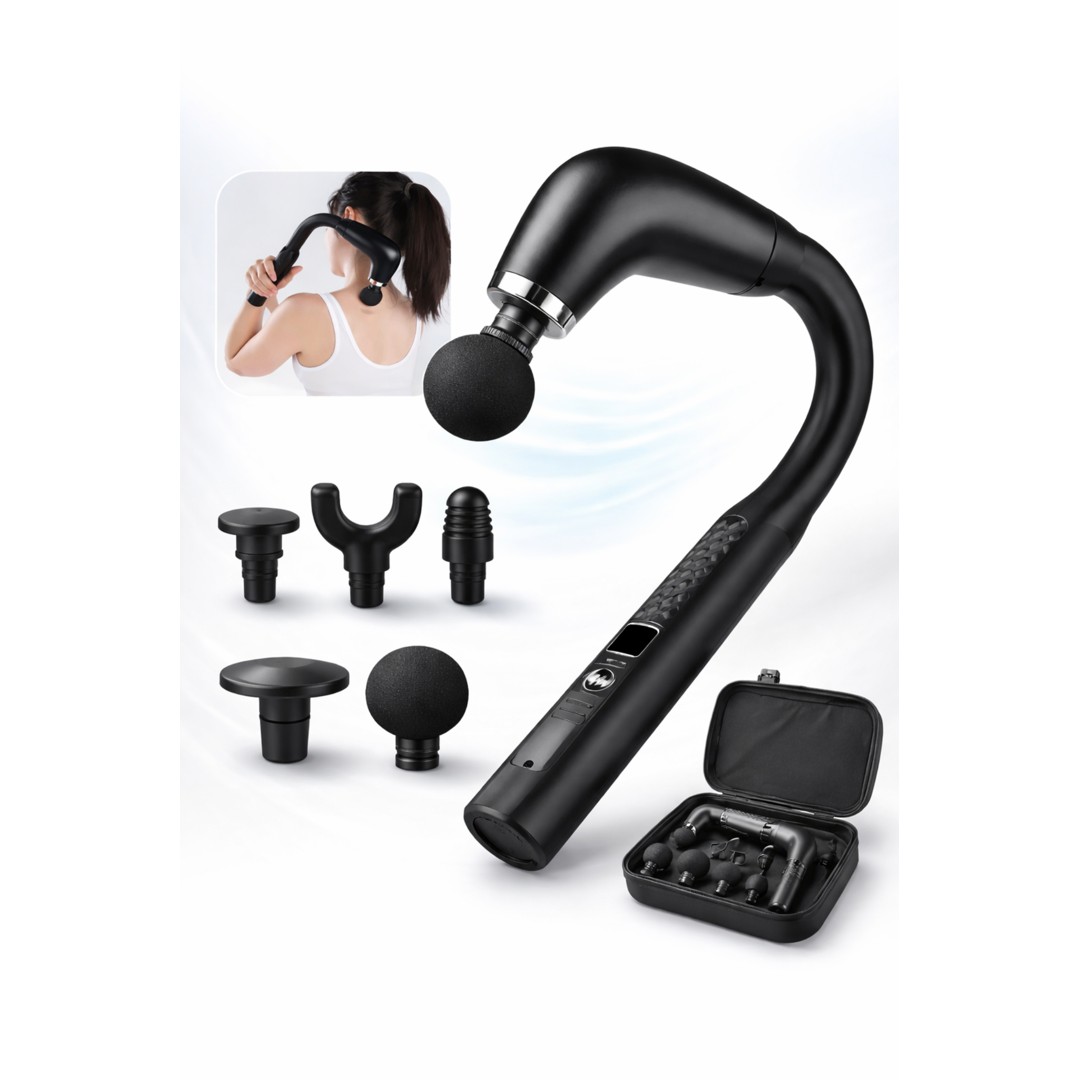 MASAJEADORA ELÉCTRICA LARGO 4 CABEZALES RECARGABLE